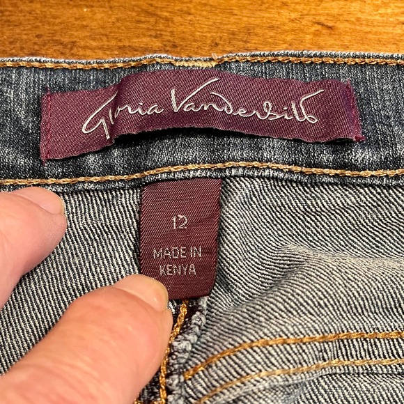 Gloria Vanderbilt Amanda Jeans Women's Sz 12 Denim Stretch Straight Leg S944-210 - Picture 10 of 10